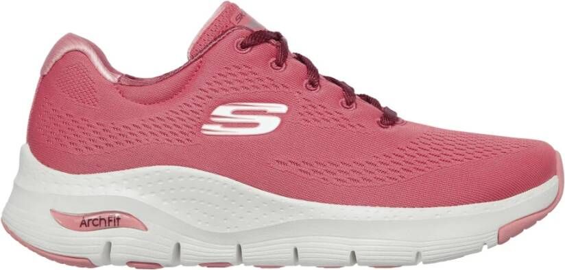 Skechers Sportieve Arch Fit Memory Foam Schoenen Pink Dames