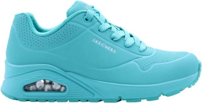 Skechers Sportieve Chic Sneaker voor Vrouwen Blue Dames