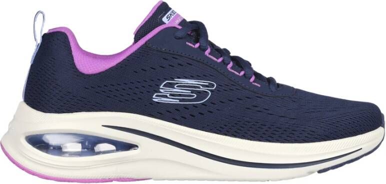 Skechers Sportieve en Elegante Sneaker met Air Cooled Memory Foam Blue Dames