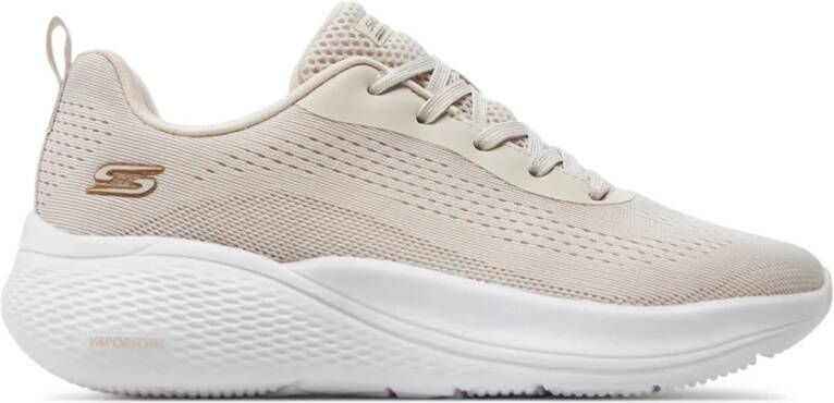 Skechers Sportieve Gebreide Sneaker Beige Dames