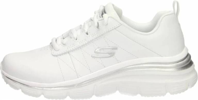 Skechers Sportieve Leren Sneaker Memory Foam White