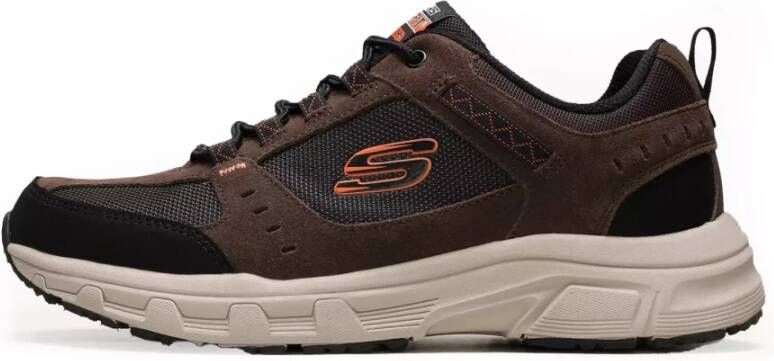 Skechers Sportieve Suède Sneakers Lichtgewicht Comfort Stijl Brown Heren