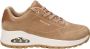 Skechers Stevige Chillproof Schoenen Beige Dames - Thumbnail 1