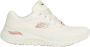 Skechers Comfortabele Arch Fit Natuurlijke Mesh Sneaker Beige Dames - Thumbnail 9