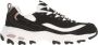 Skechers D'Lites Devoted Fan 13154-BKRG Vrouwen Zwart Sneakers Sportschoenen - Thumbnail 2