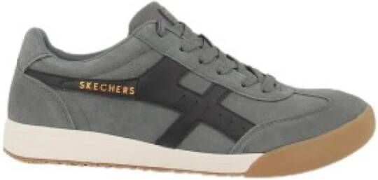 Skechers Stijlvolle Grijze Heren Sneakers Gratis Verzending Grijs Heren