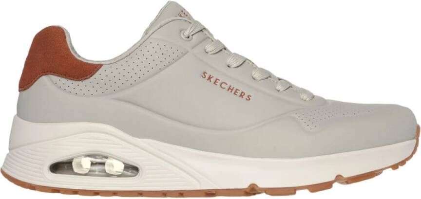 Skechers Stijlvolle Hardloopschoenen met Luchtgekoeld Comfort Gray Heren