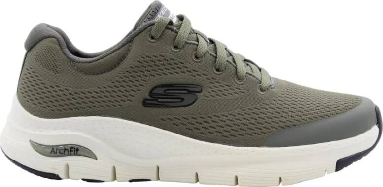 Skechers Stijlvolle Heren Sneaker voor dagelijks gebruik Green Heren