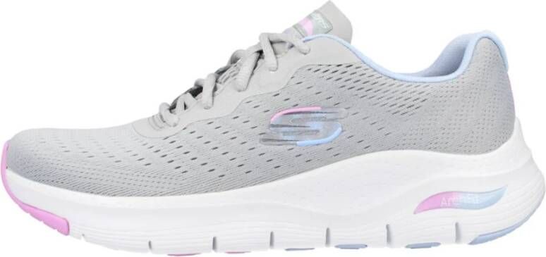 Skechers ActiveFit Sneakers Stijlvol en Ondersteunend Grijs Dames