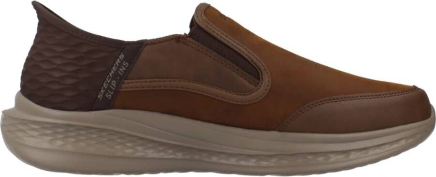 Skechers Stijlvolle Loafers voor Mannen Brown Heren