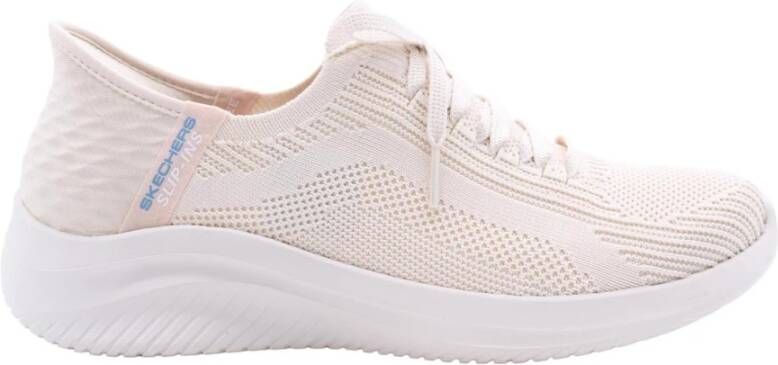 Skechers Stijlvolle Loterbol Sneaker voor vrouwen Beige Dames