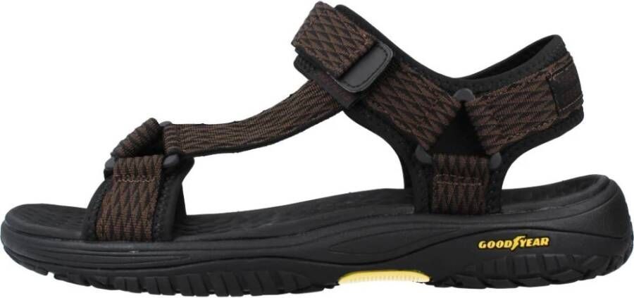 Skechers Stijlvolle Platte Sandalen Rip Tide Brown Heren