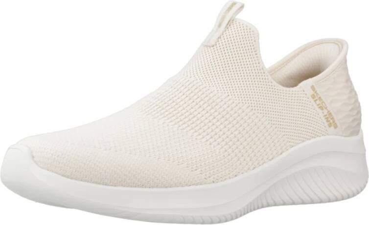 Skechers Stijlvolle Slip-On Sneakers voor Vrouwen Beige Dames