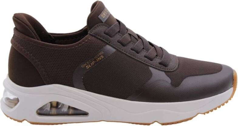 Skechers Stijlvolle Sneaker met Kitkat Accent Brown Heren