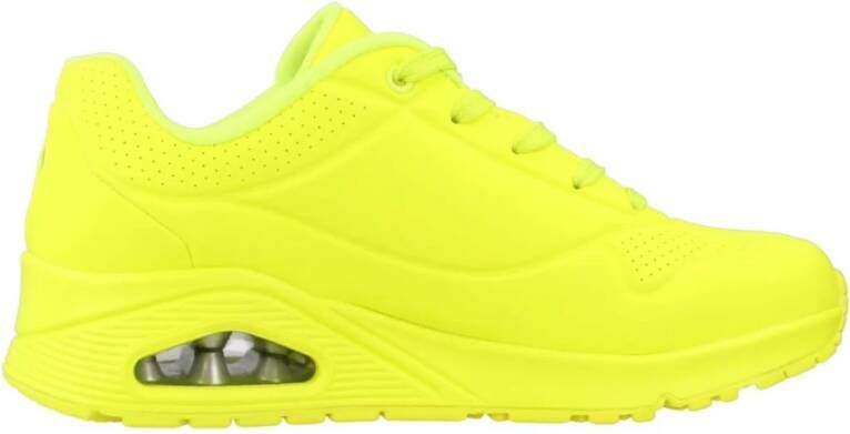 Skechers Stijlvolle Sneakers voor Modebewuste Vrouwen Yellow Dames