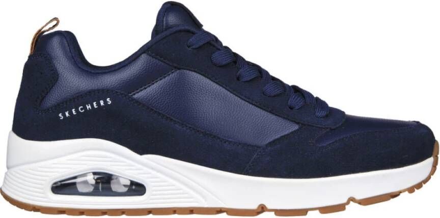 Skechers Stijlvolle Uno-Stacre Sneakers voor Mannen Blue Heren