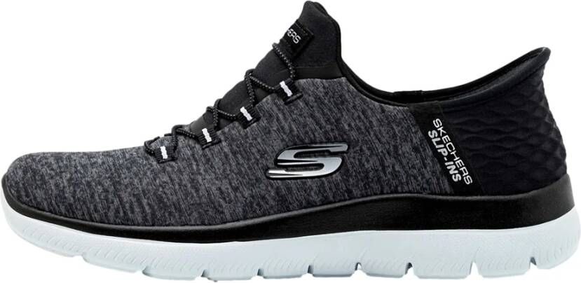 Skechers Dames Enkellaarzen Slip-Ins: Summits-Dazzling Haze Black Dames