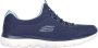 Skechers Toppen Fonkelende Sport Sneakers Blue Dames - Thumbnail 11