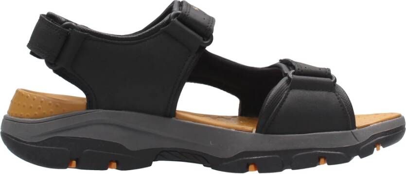 Skechers Tresmen-Hirano 204106-BLK Mannen Zwart Sportsandalen