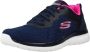 Skechers Bountiful-Quick Path 12607-NVHP Vrouwen Marineblauw Sneakers Sportschoenen - Thumbnail 2