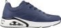 Skechers Tres-Air Uno -Revolution-Airy Heren Sneakers Donkerblauw - Thumbnail 3