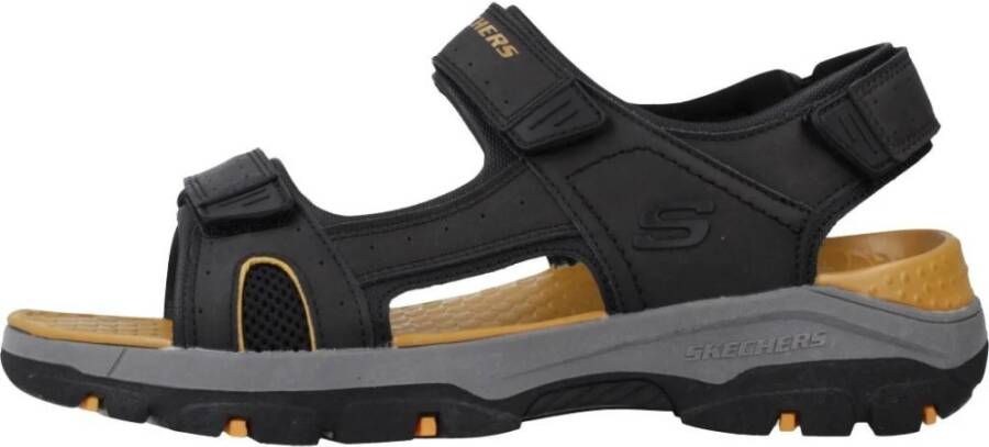 Skechers Tresmen-Hirano 204106-BLK Mannen Zwart Sportsandalen