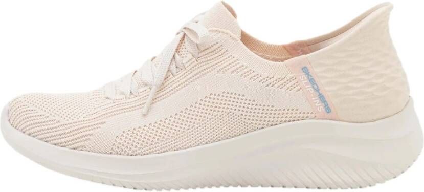 Skechers Ultra Flex 30-Brill Sneakers Beige Dames