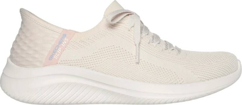 Skechers Ultra Flex 3.0 Sneakers Beige Dames