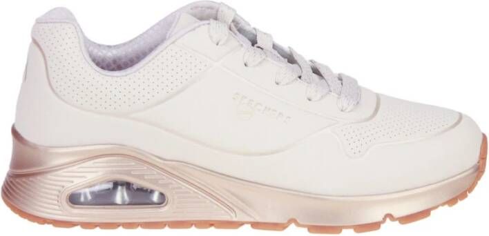 Skechers uno coole hakken beige sneaker Beige Dames