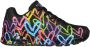 Skechers Sneaker 314064L BKMT UNO Lite Spread The Love Zwart Multi - Thumbnail 4