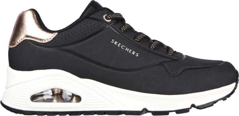 Skechers Sneakers 155196 Blk UNO Shimmer Away Zwart Dames