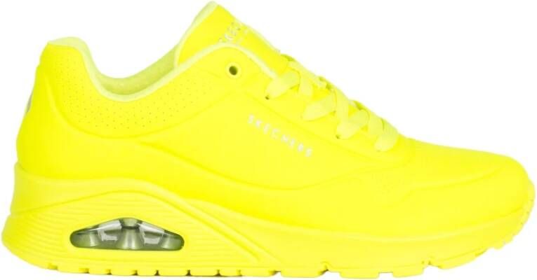 Skechers Stijlvolle Sneakers voor Modebewuste Vrouwen Yellow Dames