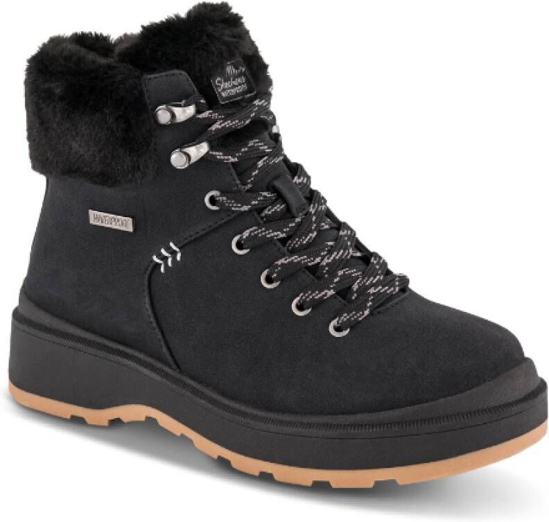 Skechers Waterdichte Winterlaars met Nepbont Black Dames