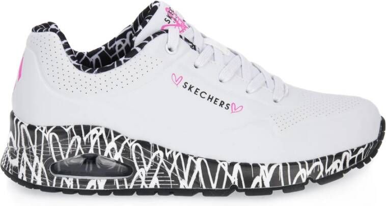 Skechers WBK UNO Lovng Stijlvolle Sneakers Wit Dames