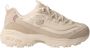 Skechers Witte en zand moderne damessneakers Beige Dames - Thumbnail 1