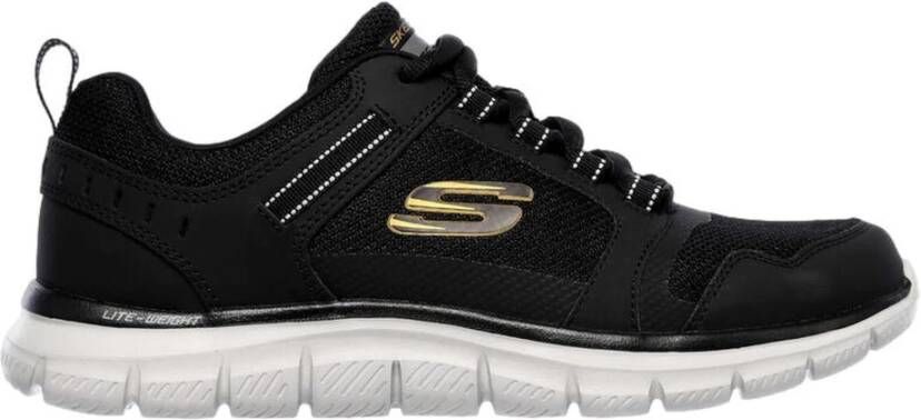 Skechers Zwarte Heren Track Schoenen 23001 Zwart Dames