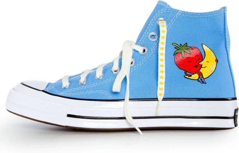 SKY High Farm Vintage Star High-Top Sneakers Blue Heren