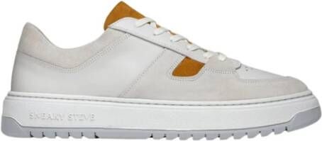 Sneaky Steve Casual Leren Sneaker met Streetwear Look Multicolor Unisex