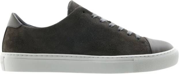 Sneaky Steve Suede Leren Herenschoenen Rubberen Zool Gray Heren