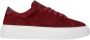 Sneaky Steve Moderne Suède Sneaker met Leren Details Red Unisex - Thumbnail 1