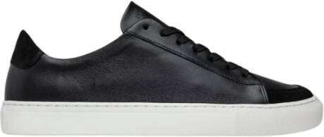 Sneaky Steve Retro Leren Sneaker Black Heren