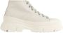 Sofie D'hoore Grijze Leren High-Top Sneakers White Dames - Thumbnail 1