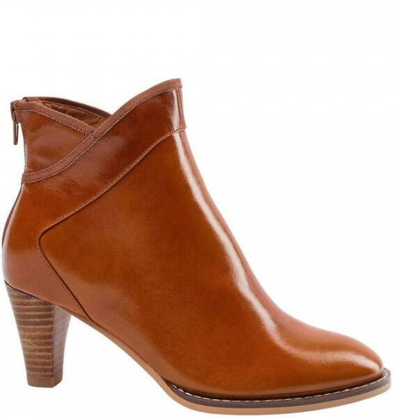 Sofie Schnoor Stijlvolle leren laarzen in cognac Brown Dames