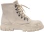 Sofie Schnoor Chunky Militaire Stijl Laarzen Off White Beige Dames - Thumbnail 5