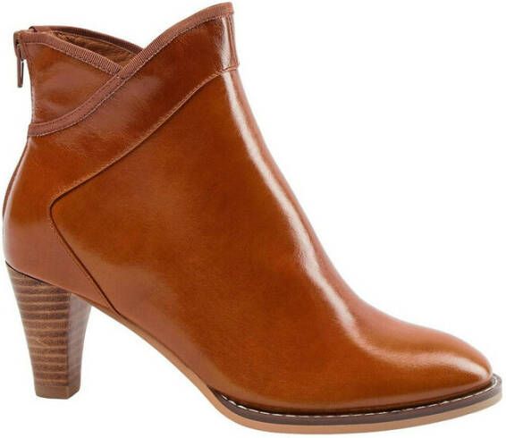 Sofie Schnoor Stijlvolle leren laarzen in cognac Brown Dames