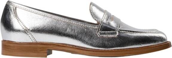 Sofie Schnoor Klassieke Metallic Loafer Zilver Gray Dames