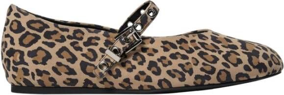 Sofie Schnoor Luipaardprint Ballerina Schoenen Larasw Model Brown Dames