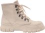 Sofie Schnoor Chunky Militaire Stijl Laarzen Off White Beige Dames - Thumbnail 1