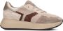 SOFTWAVES Lage Sneakers Dames 8.95.05 Maat: 38 Materiaal: Suède Kleur: Beige - Thumbnail 1