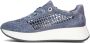 SOFTWAVES Lage Sneakers Dames 8.95.04 Maat: 38 5 Materiaal: Suède Kleur: Blauw - Thumbnail 2